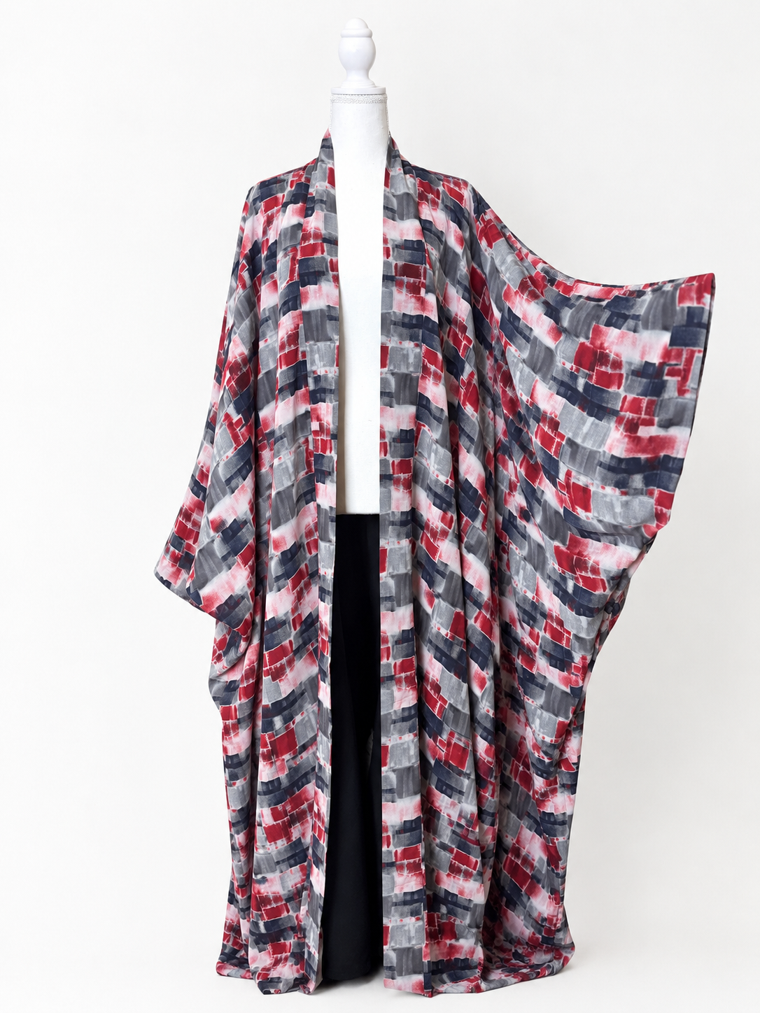 Kimono réversible imprimé pour femme voilée et musulmane