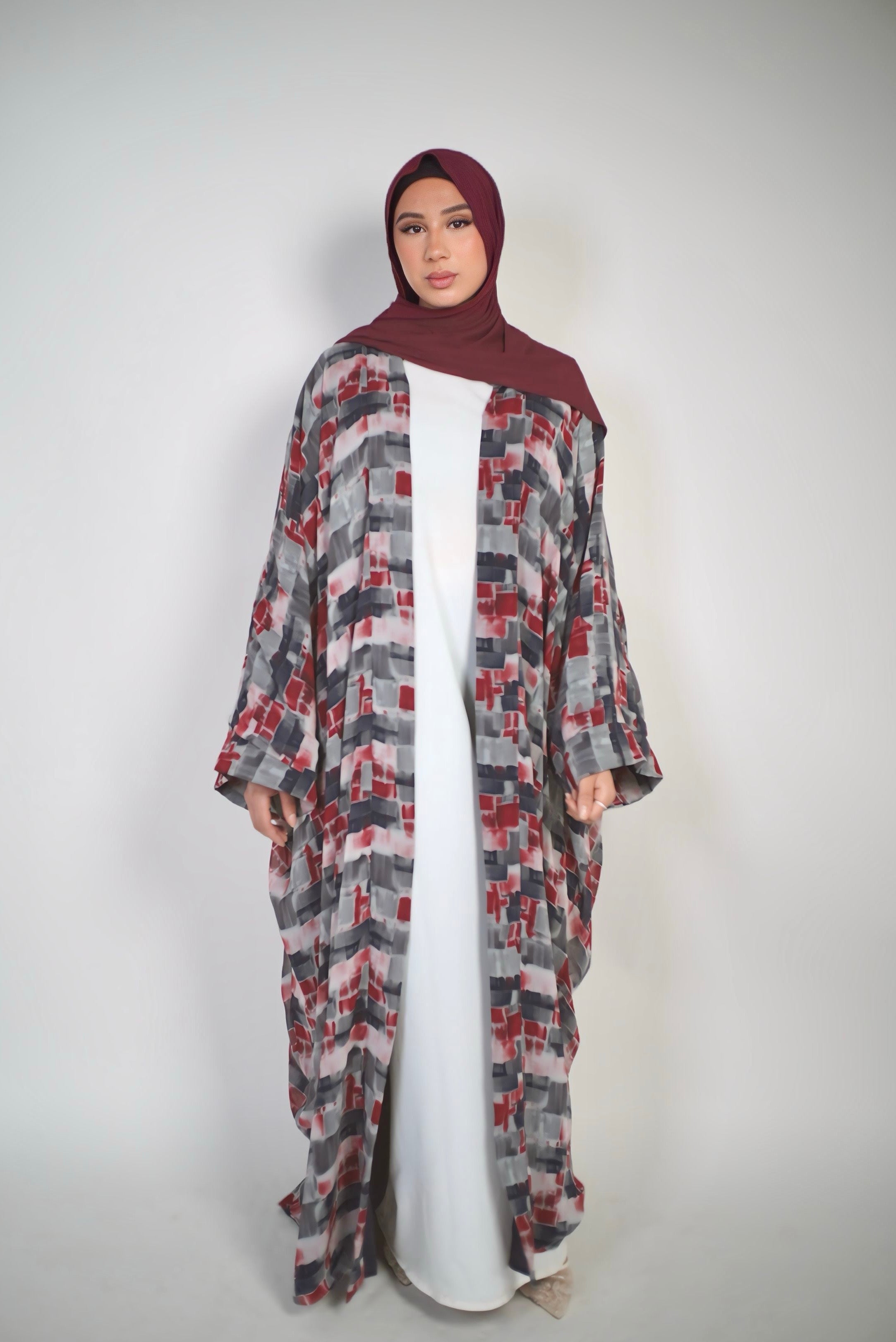 kimono imprimé réversible