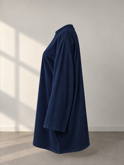 T-shirt oversize bleu foncé