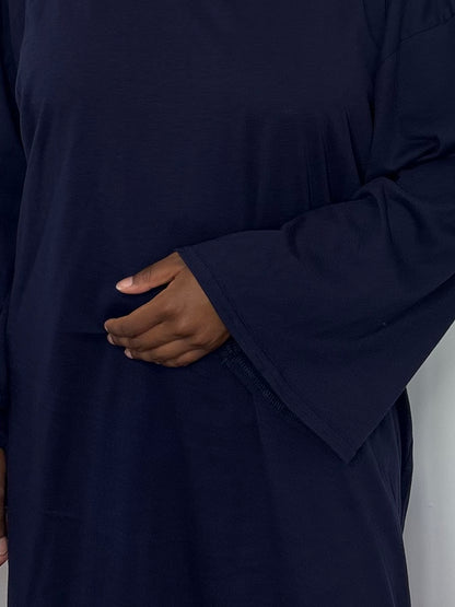 T-shirt oversize bleu foncé