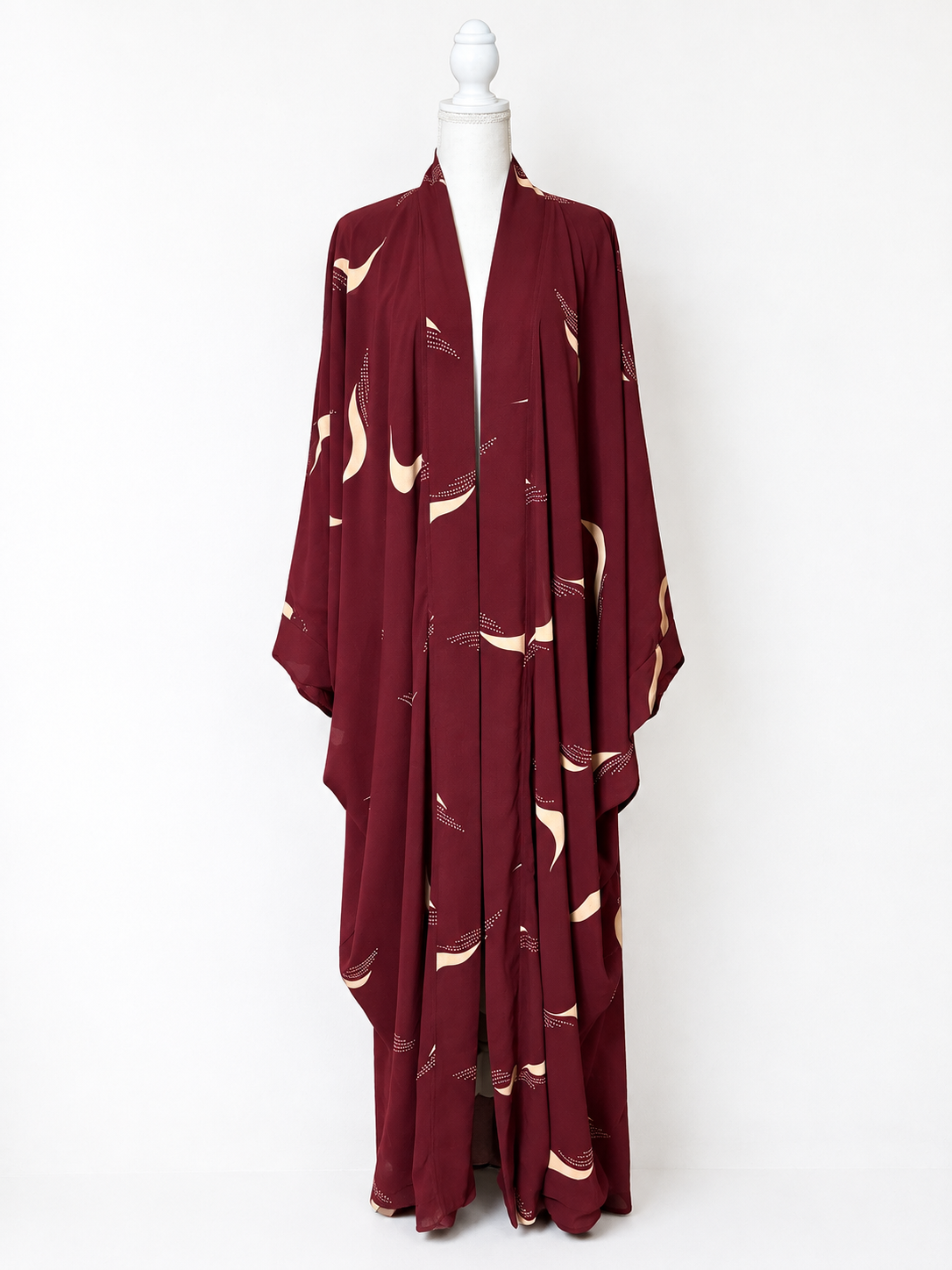 Kimono bordeaux réversible