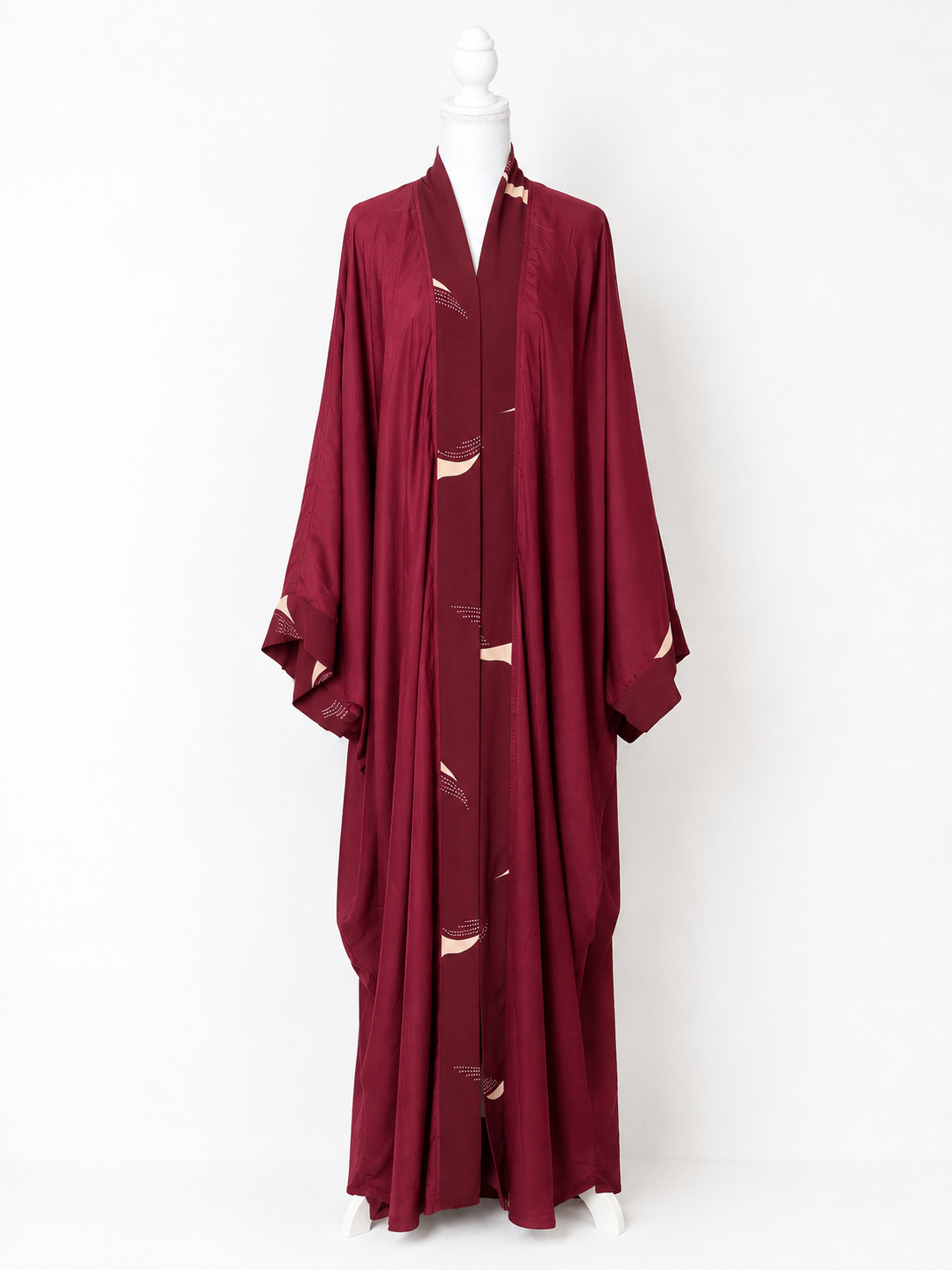 Kimono bordeaux réversible pour femme voilée et musulmane