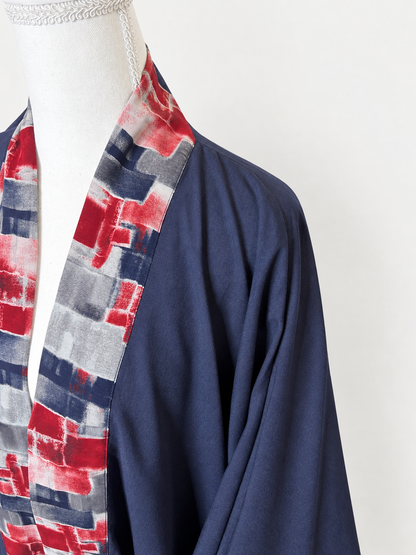 Kimono réversible imprimé pour femme voilée et musulmane
