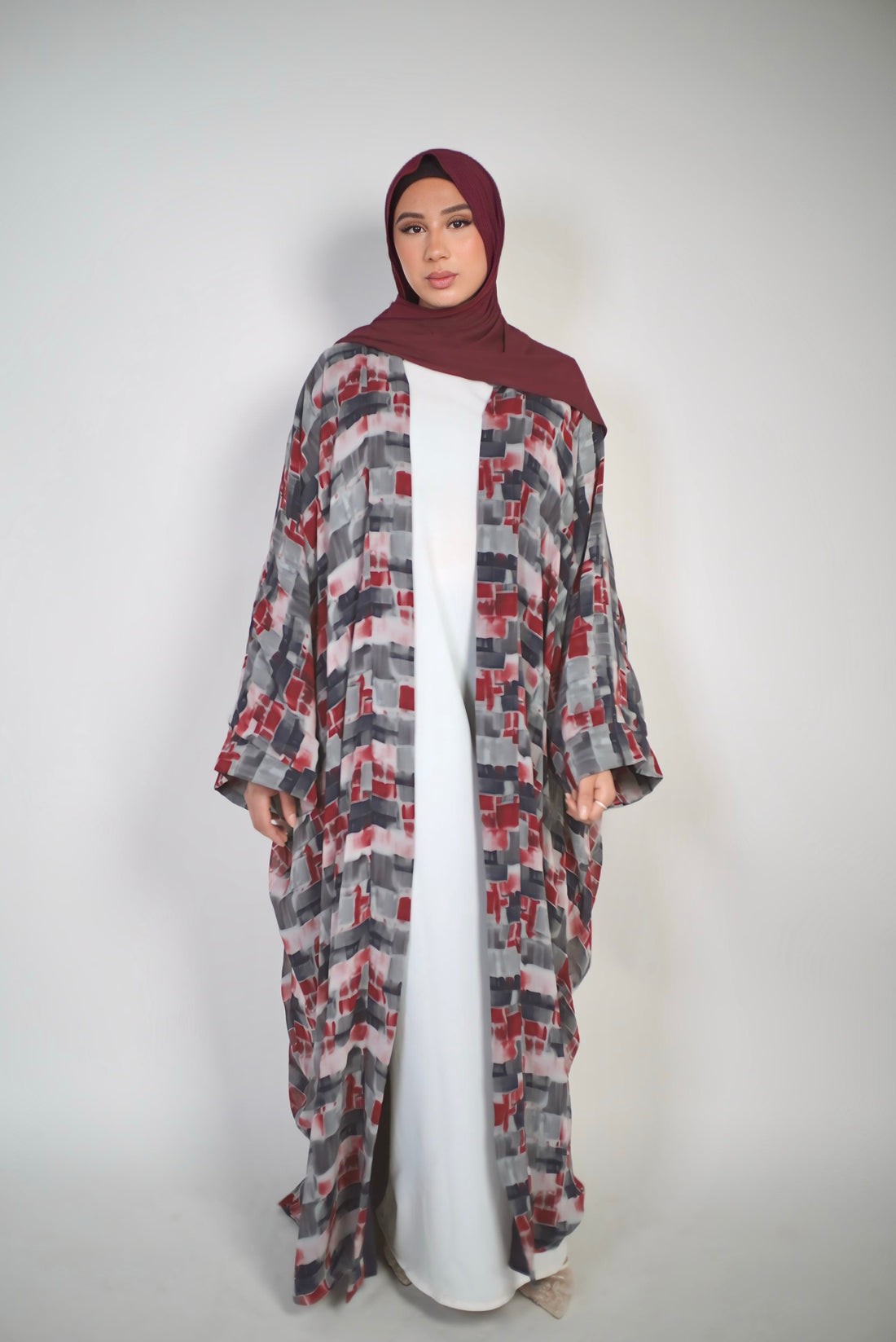 kimono imprimé réversible