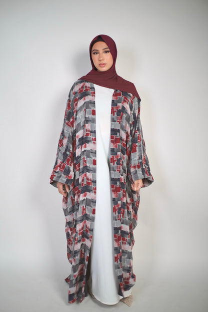 kimono imprimé réversible