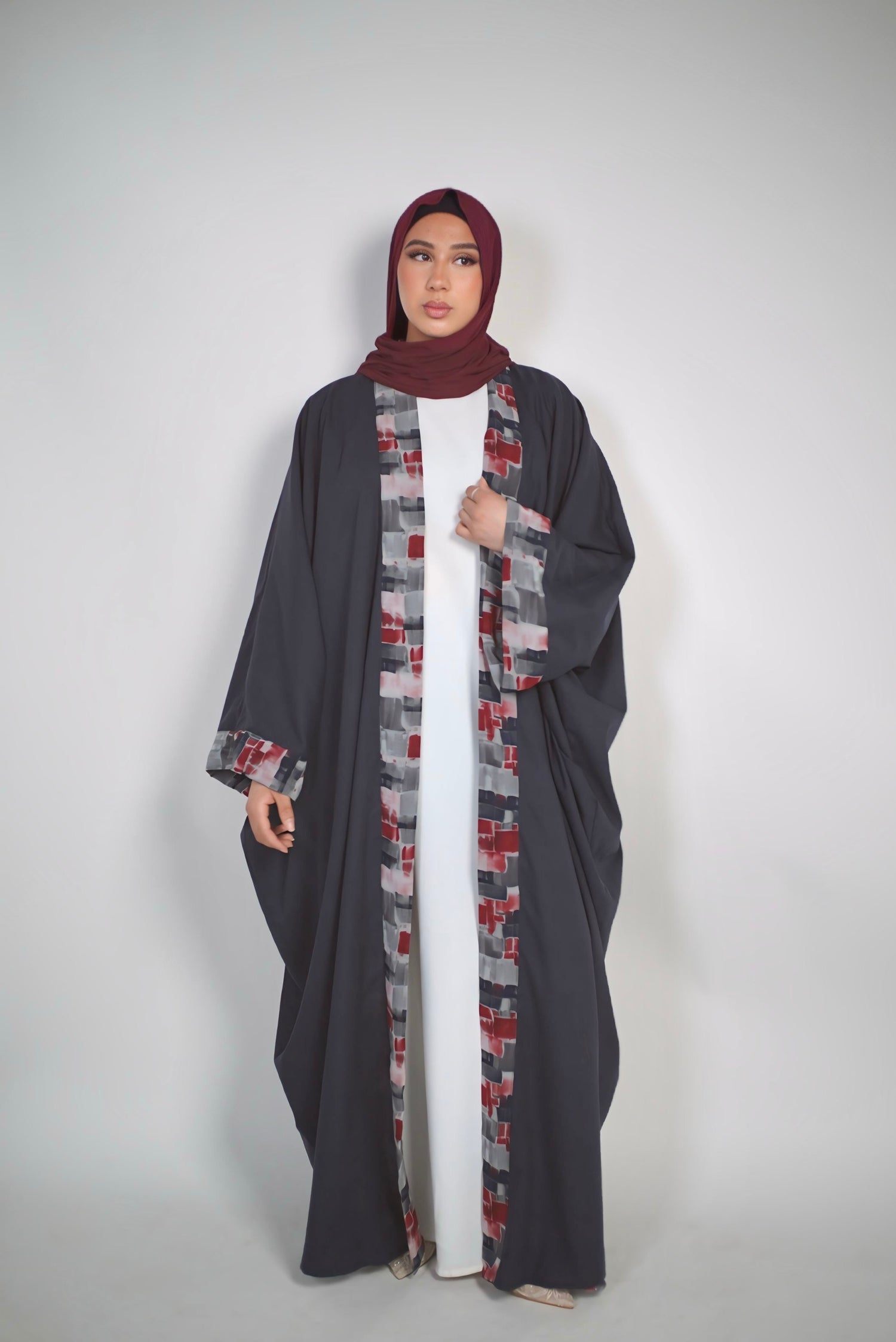 kimono imprimé réversible