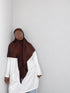 voile triangle jersey premium marron
